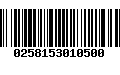 Código de Barras 0258153010500