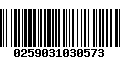 Código de Barras 0259031030573