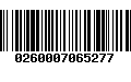 Código de Barras 0260007065277