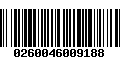 Código de Barras 0260046009188