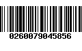 Código de Barras 0260079045856