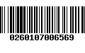 Código de Barras 0260107006569