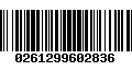 Código de Barras 0261299602836