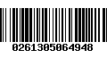 Código de Barras 0261305064948