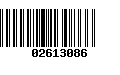 Código de Barras 02613086