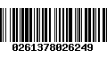 Código de Barras 0261378026249