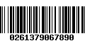 Código de Barras 0261379067890