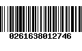 Código de Barras 0261638012746