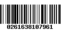 Código de Barras 0261638107961