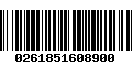 Código de Barras 0261851608900