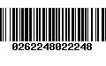 Código de Barras 0262248022248