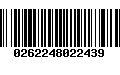 Código de Barras 0262248022439