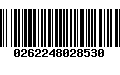 Código de Barras 0262248028530