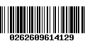 Código de Barras 0262609614129