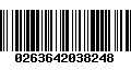 Código de Barras 0263642038248