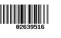 Código de Barras 02639516