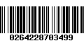 Código de Barras 0264228703499
