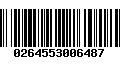 Código de Barras 0264553006487
