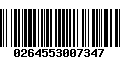 Código de Barras 0264553007347