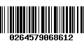 Código de Barras 0264579068612