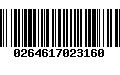 Código de Barras 0264617023160