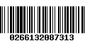 Código de Barras 0266132087313