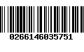 Código de Barras 0266146035751