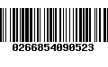 Código de Barras 0266854090523