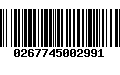 Código de Barras 0267745002991