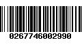 Código de Barras 0267746002990
