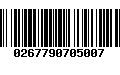 Código de Barras 0267790705007