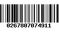 Código de Barras 0267807074911