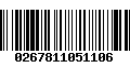 Código de Barras 0267811051106