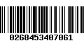 Código de Barras 0268453407061
