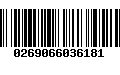 Código de Barras 0269066036181