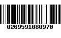 Código de Barras 0269591080970