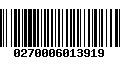 Código de Barras 0270006013919