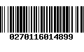 Código de Barras 0270116014899