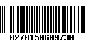 Código de Barras 0270150609730