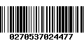 Código de Barras 0270537024477