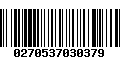 Código de Barras 0270537030379