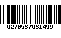 Código de Barras 0270537031499