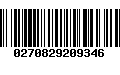 Código de Barras 0270829209346