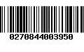 Código de Barras 0270844003950