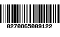 Código de Barras 0270865009122