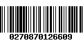 Código de Barras 0270870126609