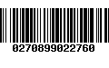 Código de Barras 0270899022760