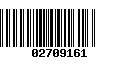 Código de Barras 02709161