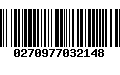 Código de Barras 0270977032148