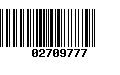 Código de Barras 02709777